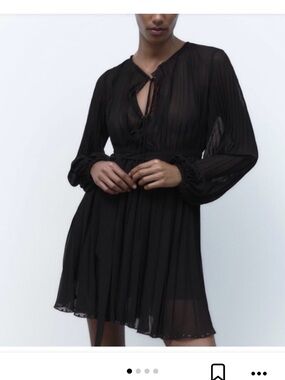 zara tie dye dress long sleeve ZARA WOMAN TIE-DYE MIDI DRESS ALL SIZES REF. MULTICOLOURED